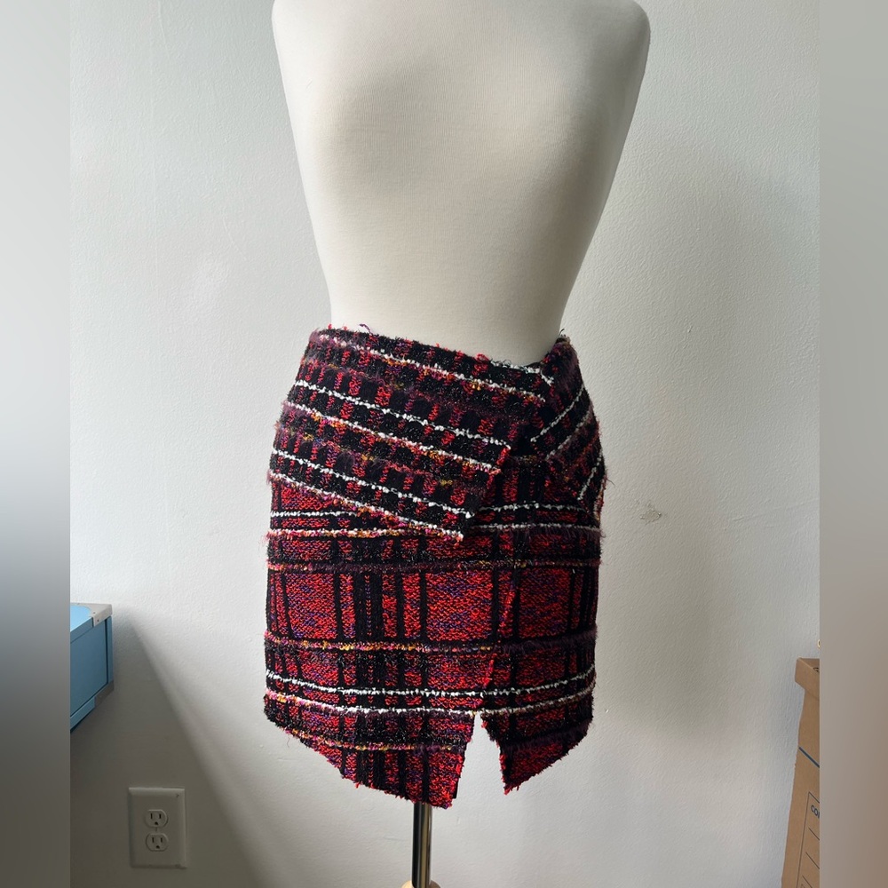 Balmain Tweed Multicolored Mini Skirt